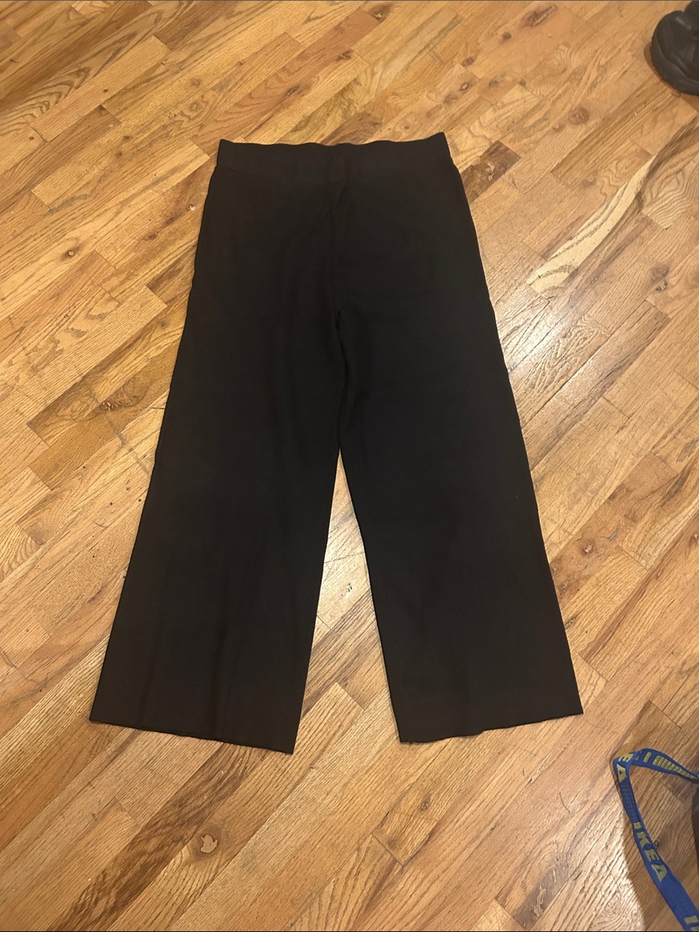 Black Wide Leg Sweater Pants